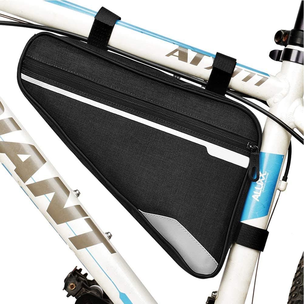 Bike Bicycle Triangle Frame Bag - Bike Bicycle Storage Pack - Road Mountain Cycling Saddle Pouch Bag