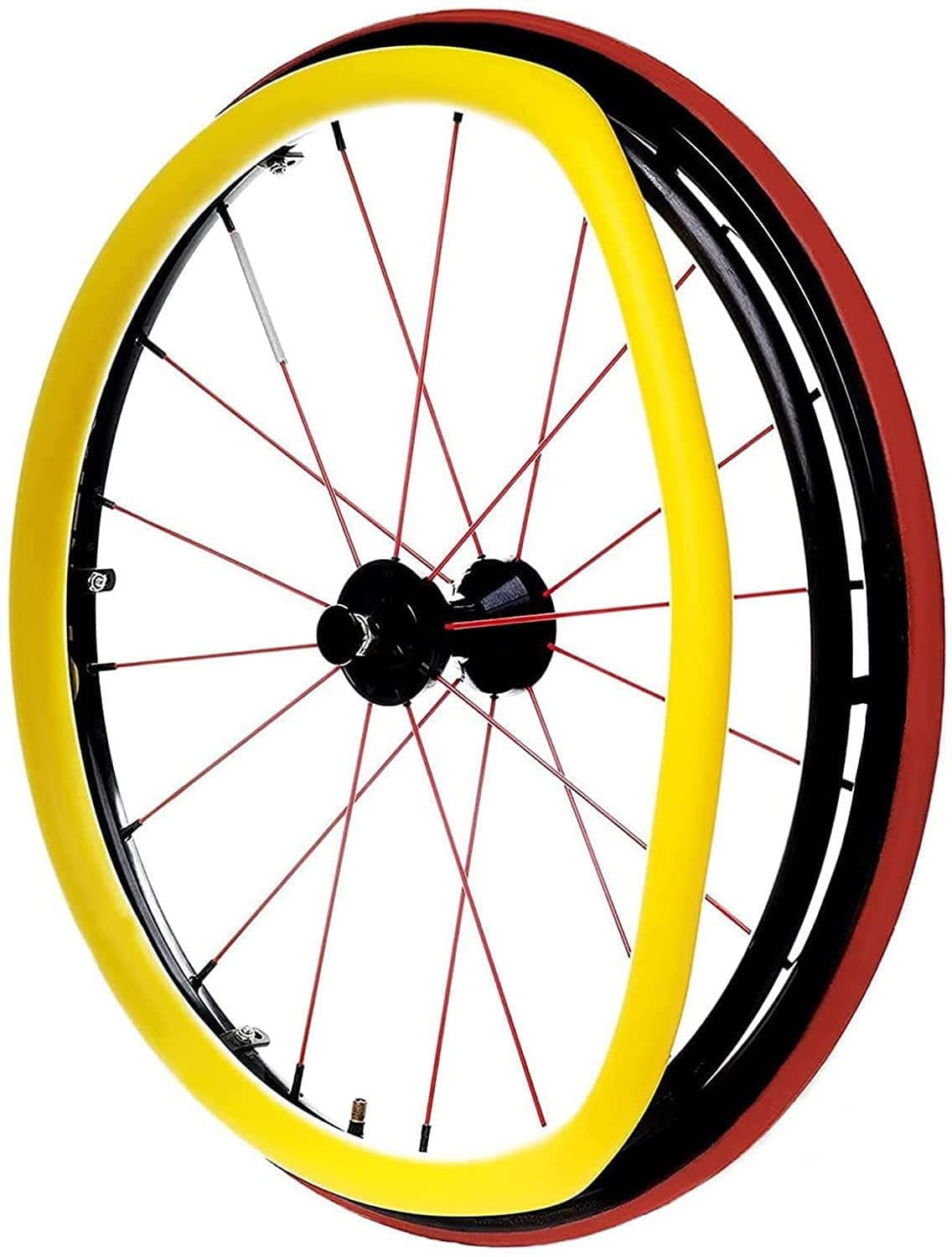 24inch / 22inch Wheelchair Rear Wheel Cover, Non-Slip Protective Sleeve Wheelchair Push Rim Covers Wheelchair Rear Wheel (Color : E, Size : 22inch)
