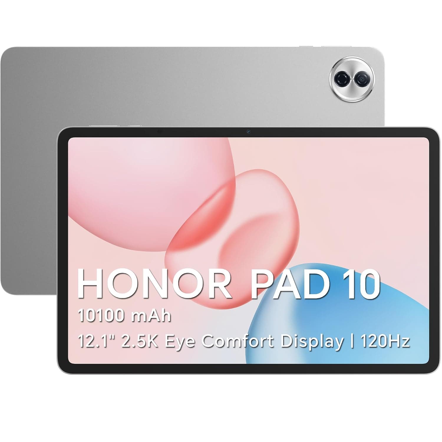 HONOR Pad 10 WiFi Tablet 12.1 Inch 120Hz 2.5K HONOR Eye Comfort Display 256 GB/8 GB RAM 10100 mAh Tablet, 4nm Snapdragon 7 Gen 3 with 6 Speakers, AI Efficiency, Android 15+ Bluetooth, Grey