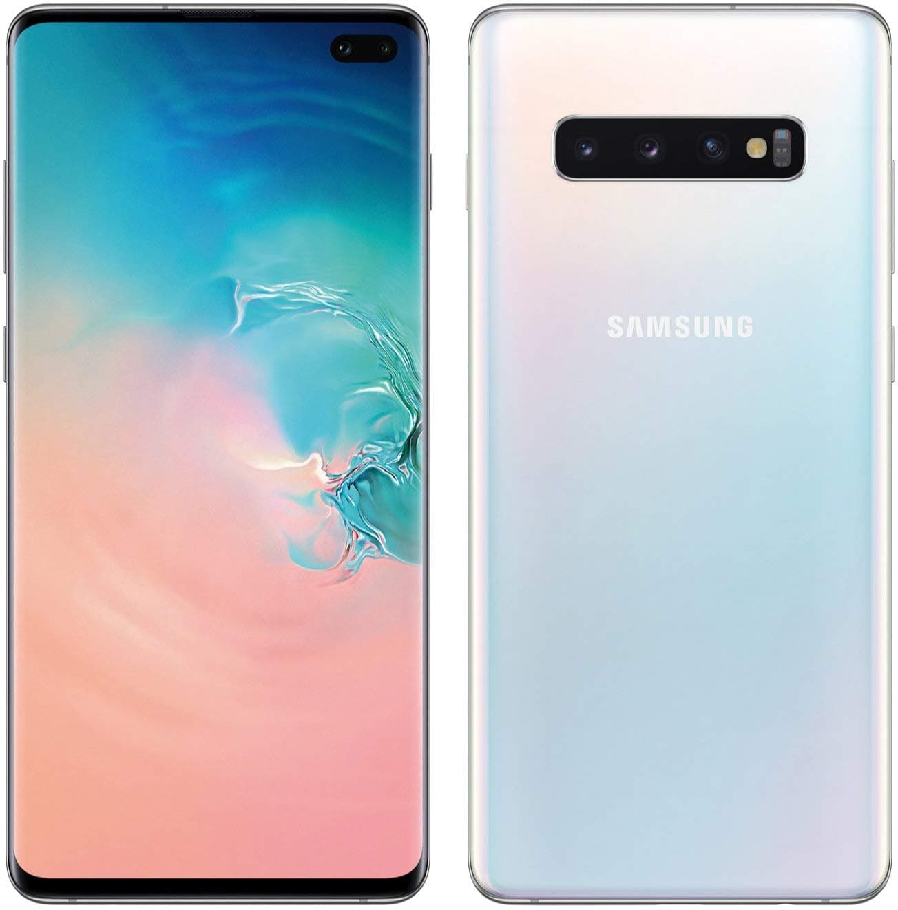 Samsung Galaxy S10+ Plus 128Gb+8Gb Ram -G975F/Ds Dual Sim 6.4" Lte Factory Unlocked Smartphone International Model No-Warranty (Prism)