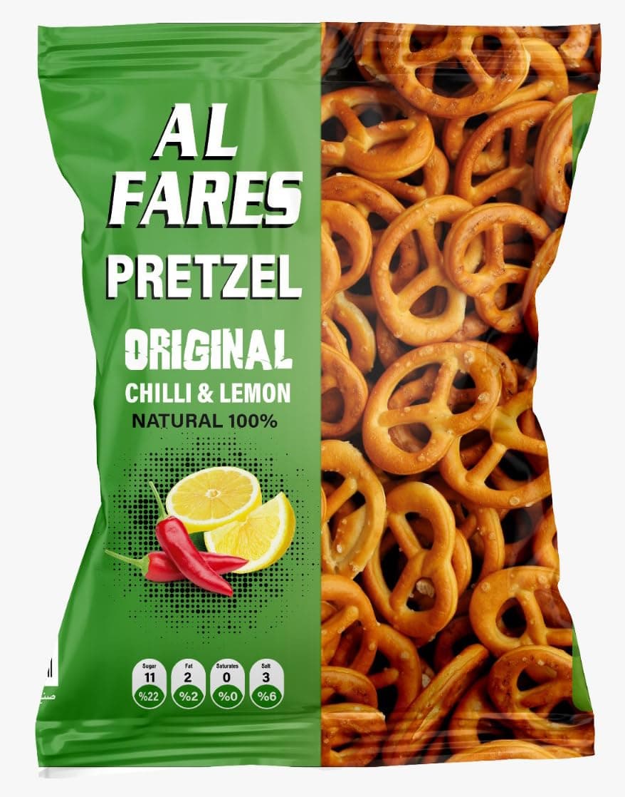 Al Fares Original Chili and Lemon Flavor Pretzel 120 g