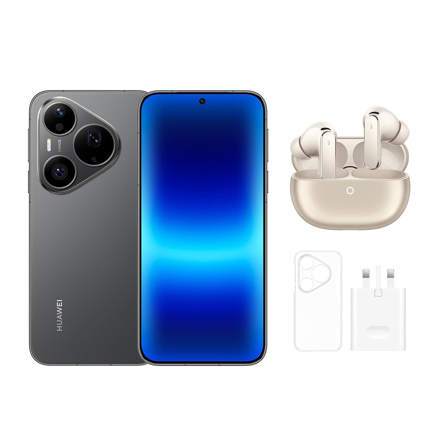 HUAWEI Pura 90s Pro 5G+ Smartphone 12GB+256GB Dual SIM, Black | 6.6" LCD Display 100W SuperCharge, 200MP Ultra Sensor Telephoto Camera with FreeBuds Pro 5&Charger&Clear Case&Premium Service