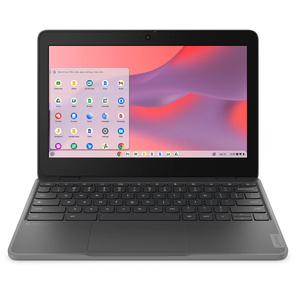 Lenovo 100e Chromebook Gen 4 11.6" HD Touchscreen Laptop, Intel N100 0.8GHz, 8GB RAM, 64GB eMMC, ChromeOS, Graphite Gray