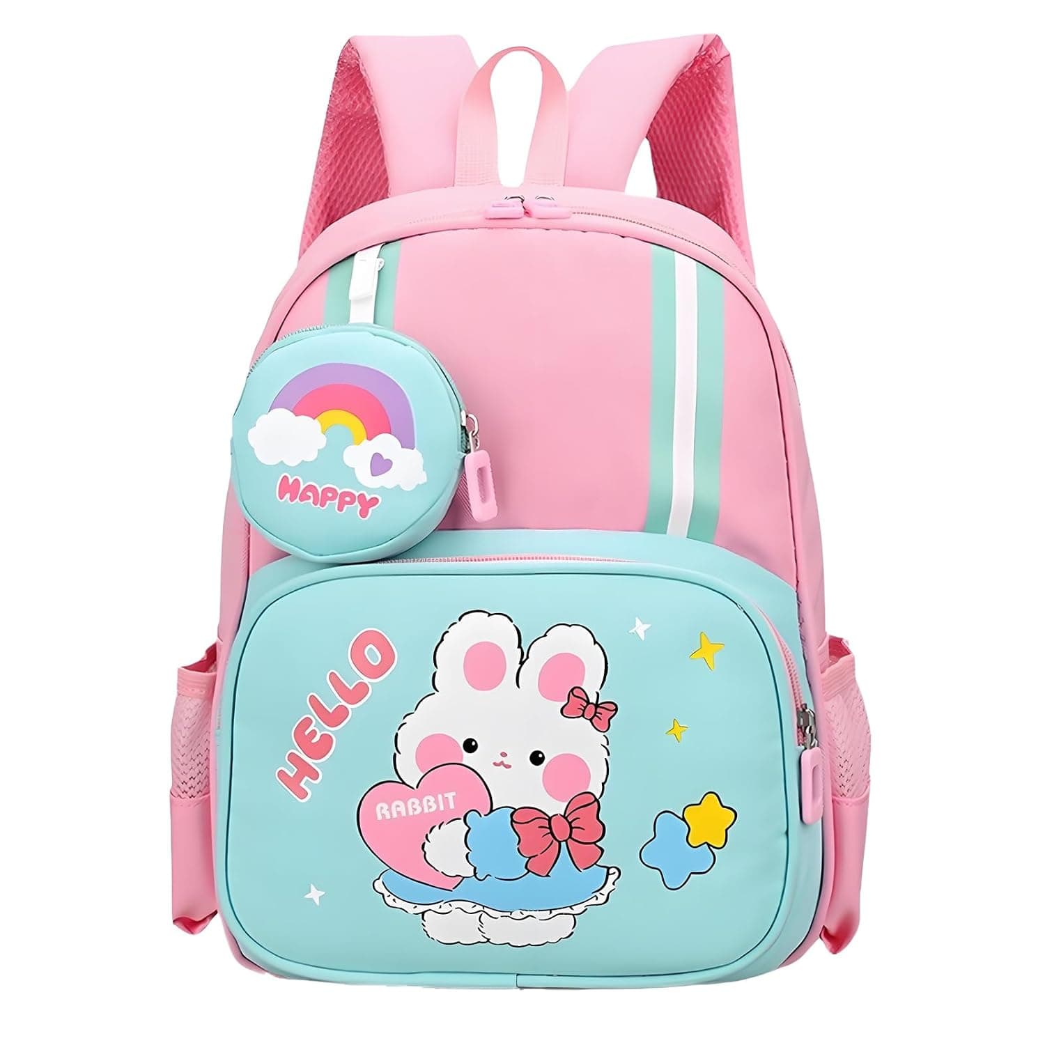 Toddler Backpack Kids Cute Cartoon Schoolbag Lightweight Bookbags Daypack School Backpack with Adujustable Strap Small Preschool Daycare Bag with Coin Pocket for Girls Boys