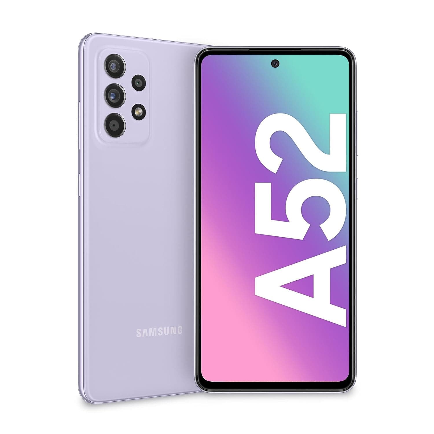 Samsung Galaxy A52 Dual-SIM 128GB ROM + 6GB RAM (GSM Only | No CDMA) Factory Unlocked 4G/LTE Smartphone (Voilet) - International Version