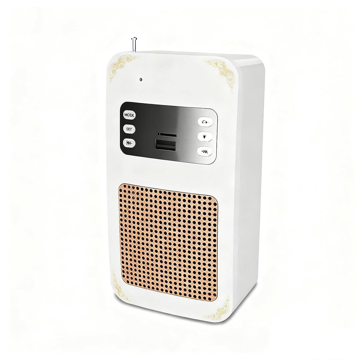 Quran Speaker,Wall-Mounted Music Player, Remote Control Quran, Smart Wall Plug Bluetooth Speaker, Portable Plug In Quran Surah Player, Qur'an Speaker Lamp with Remote