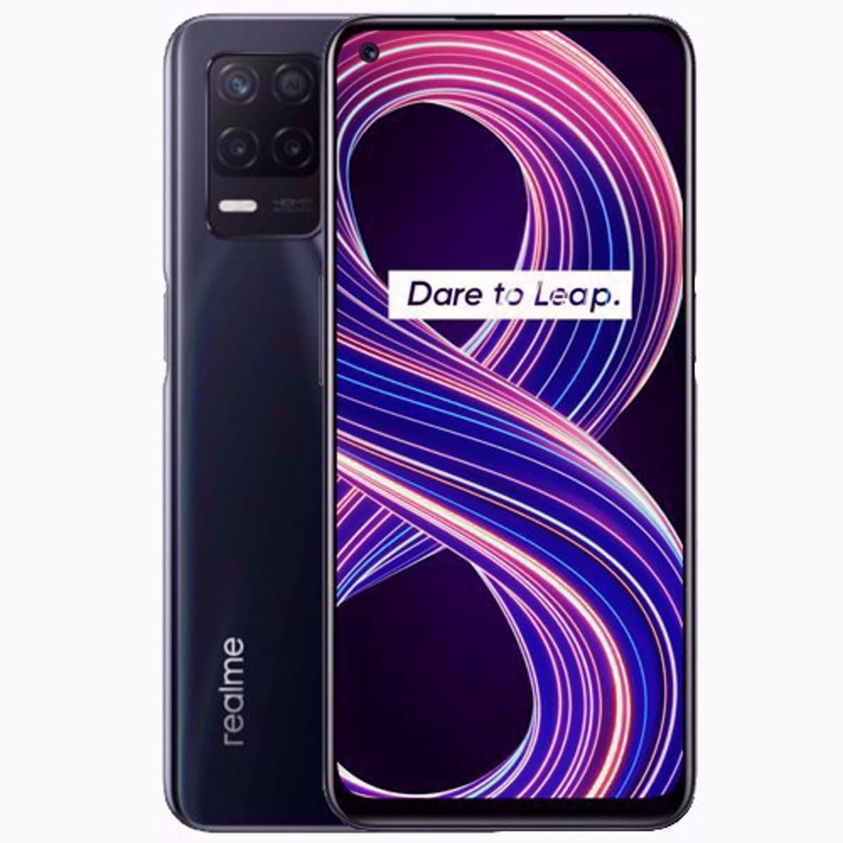 Realme 8 Dual-SIM 128GB ROM + 4GB RAM (GSM Only | No CDMA) Factory Unlocked 5G Smartphone (Supersonic Black) - International Version