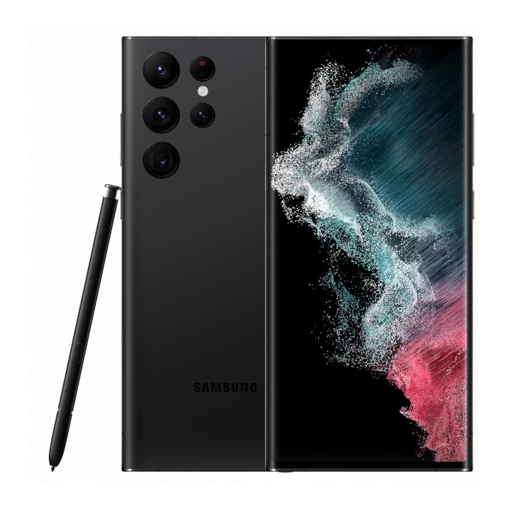 Samsung Galaxy S22 Ultra 5G (Phantom Black) SM-S908 1TB Storage + 12GB RAM Factory Unlocked Android Smartphone - UK Version