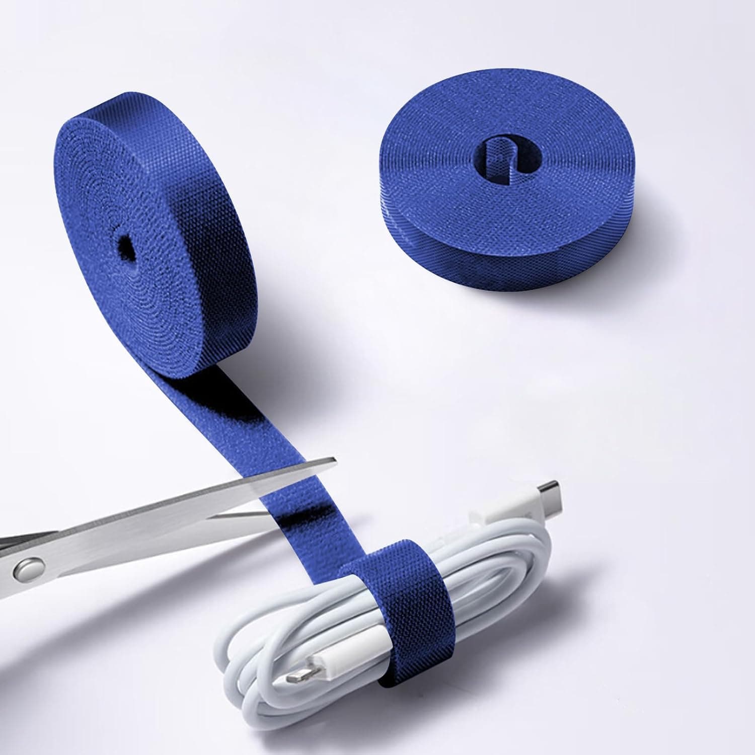 5 Meters x 0.6 Inch Reusable Cable Ties Adjustable Cord Straps Cable Management Tape Cord Organization Straps for Home, Office, Wire Bundling