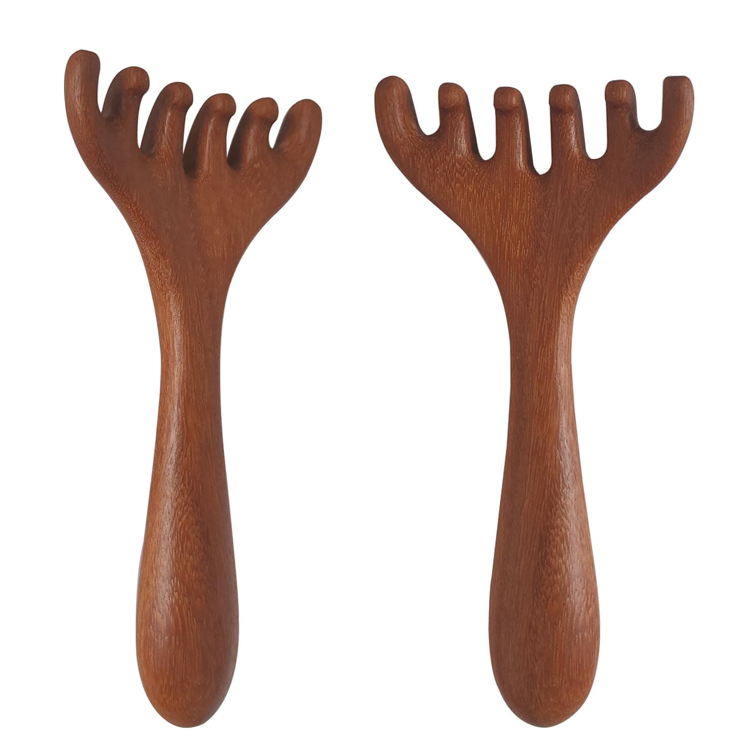 Head Massager Scalp 2 Pack, Protable Head Scratcher Massager for Relaxation & Stress Reduction, Scalp Massager Wood Comb Gift for Mother, Sister and Lover