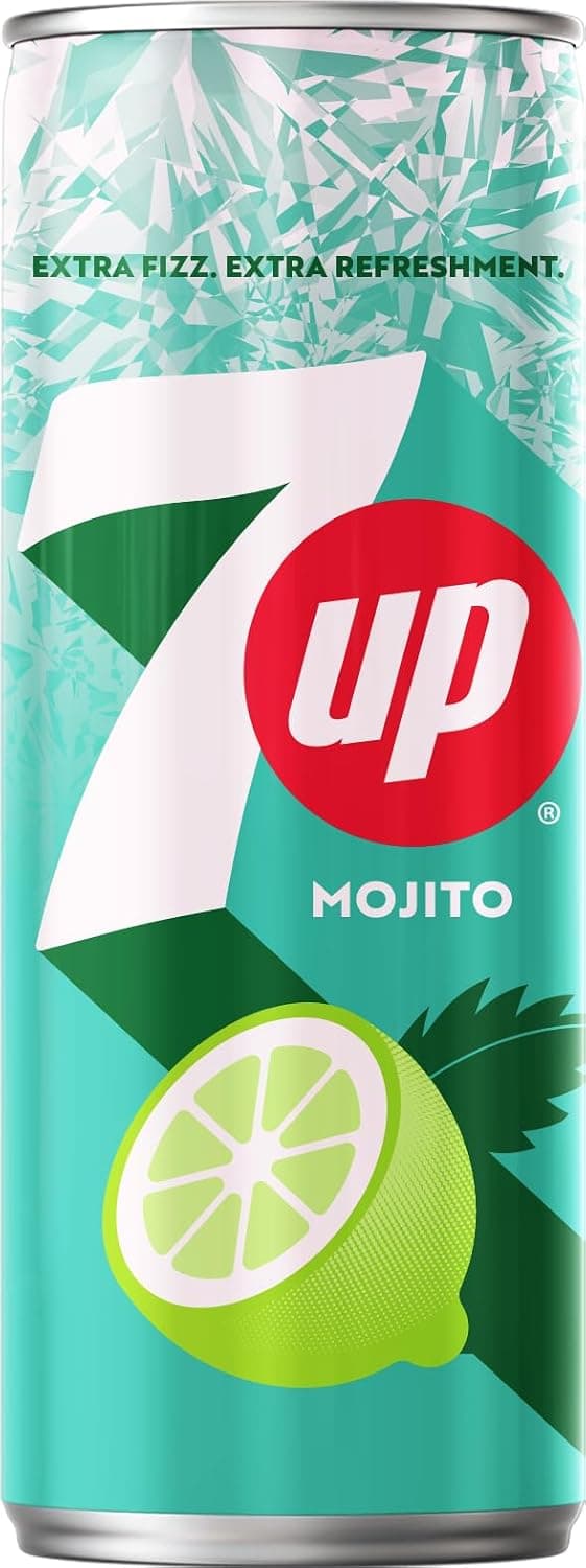 7UP Mojito Zero Sugar Soft Drink 240 ml