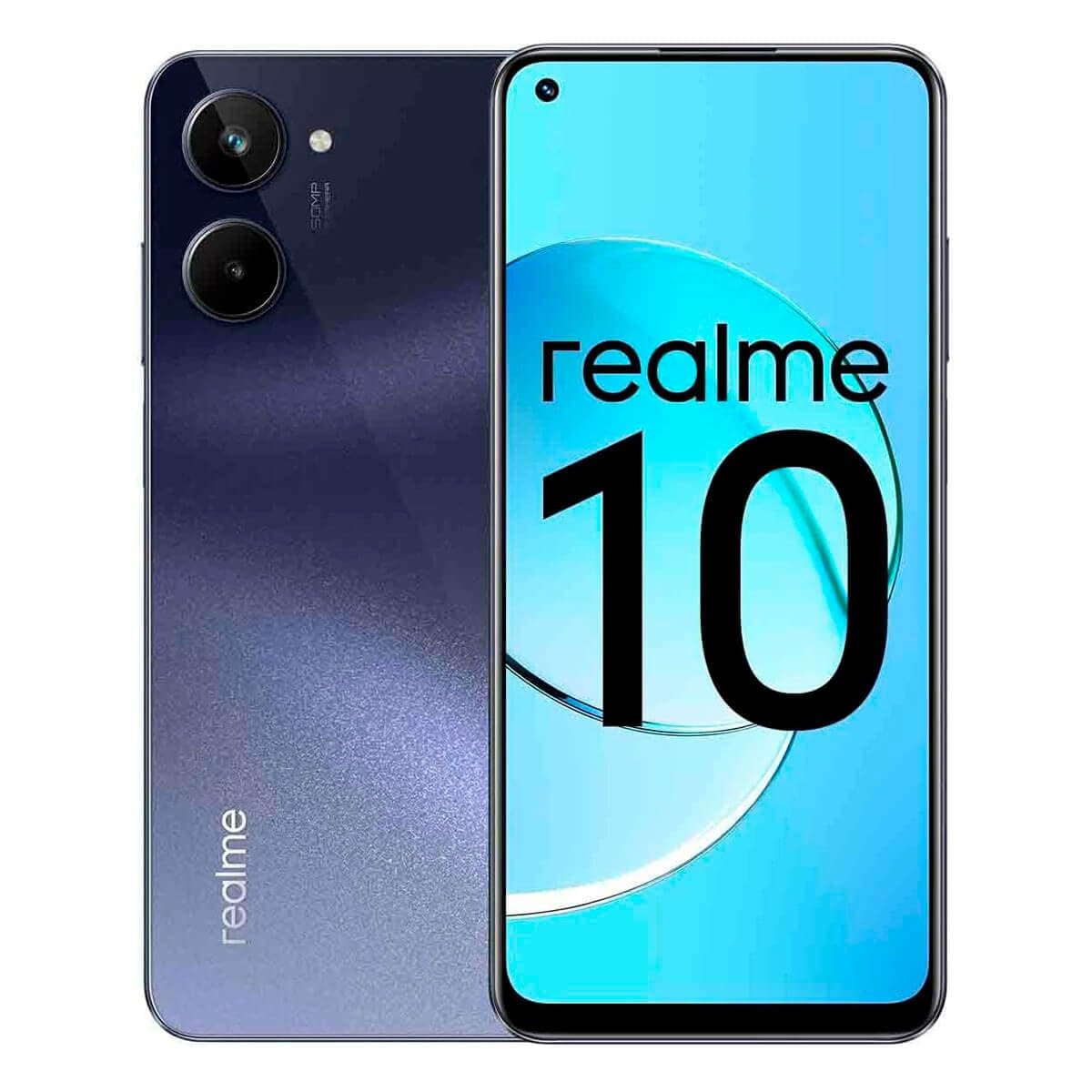 Realme 10 4G Dual-SIM 256GB ROM + 8GB RAM (Only GSM | No CDMA) Factory Unlocked 4G/LTE Smartphone (Rush Black) - International Version