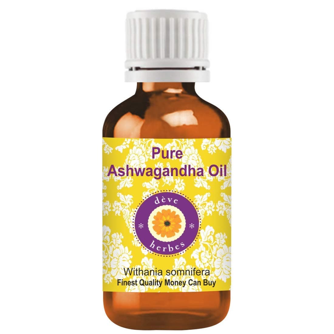 Deve Herbes Pure Ashwagandha Oil (Withania somnifera) 10ml (0.33 oz)