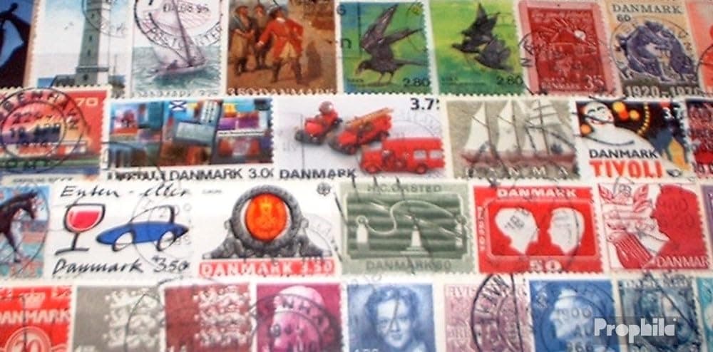 Prophila Collection Denmark 300 Different Stamps (Stamps for Collectors)