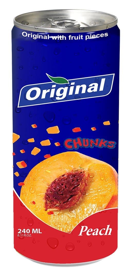 Original Peach Chunks Drink, 240ml