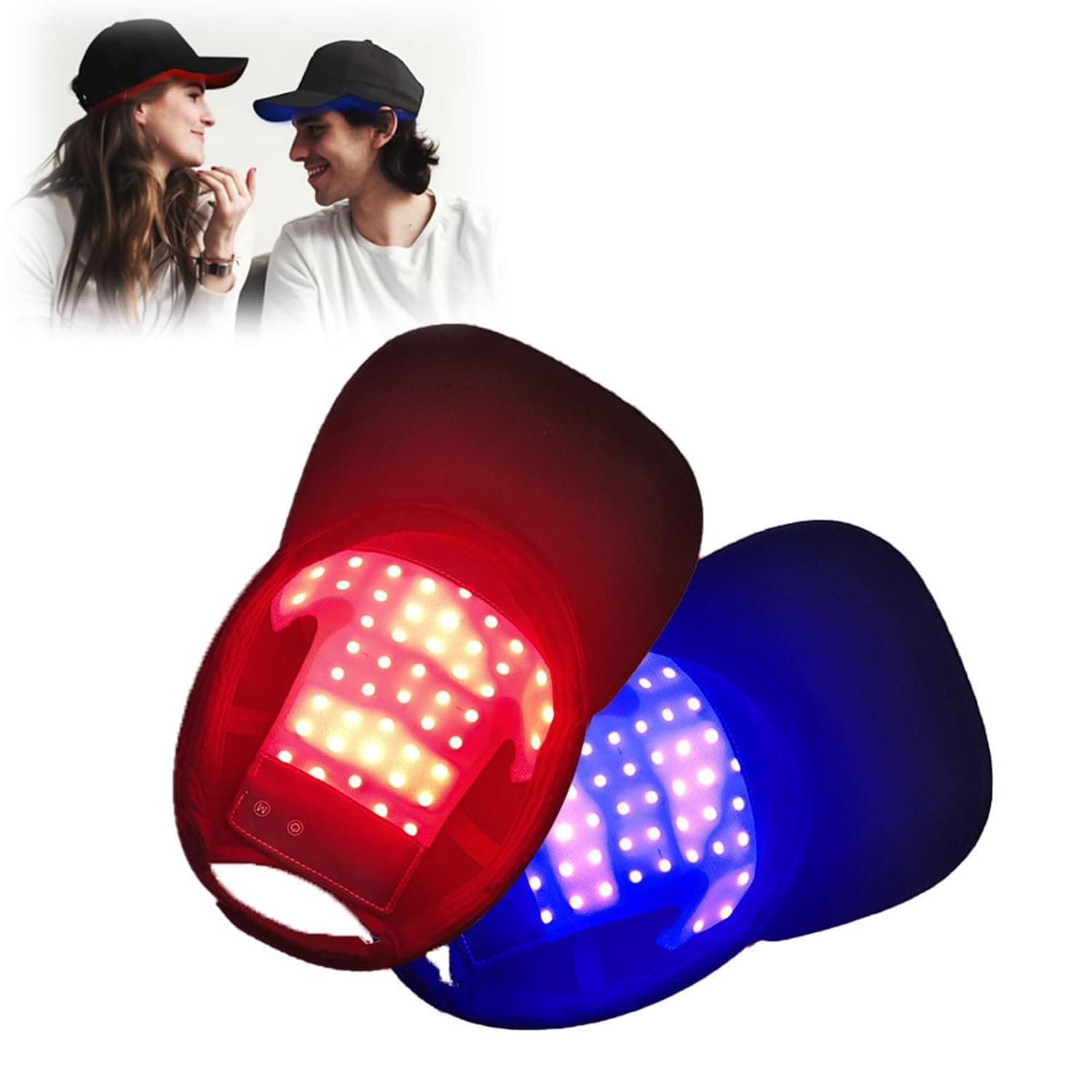 MuSylonz Red Light Therapy Hair Cap, Red and blue light irradiation, Adjustable Four Modes Hair Cap, Rechargeable Portable Cordless hair Cap for Women Men Hair Care/Maintenance