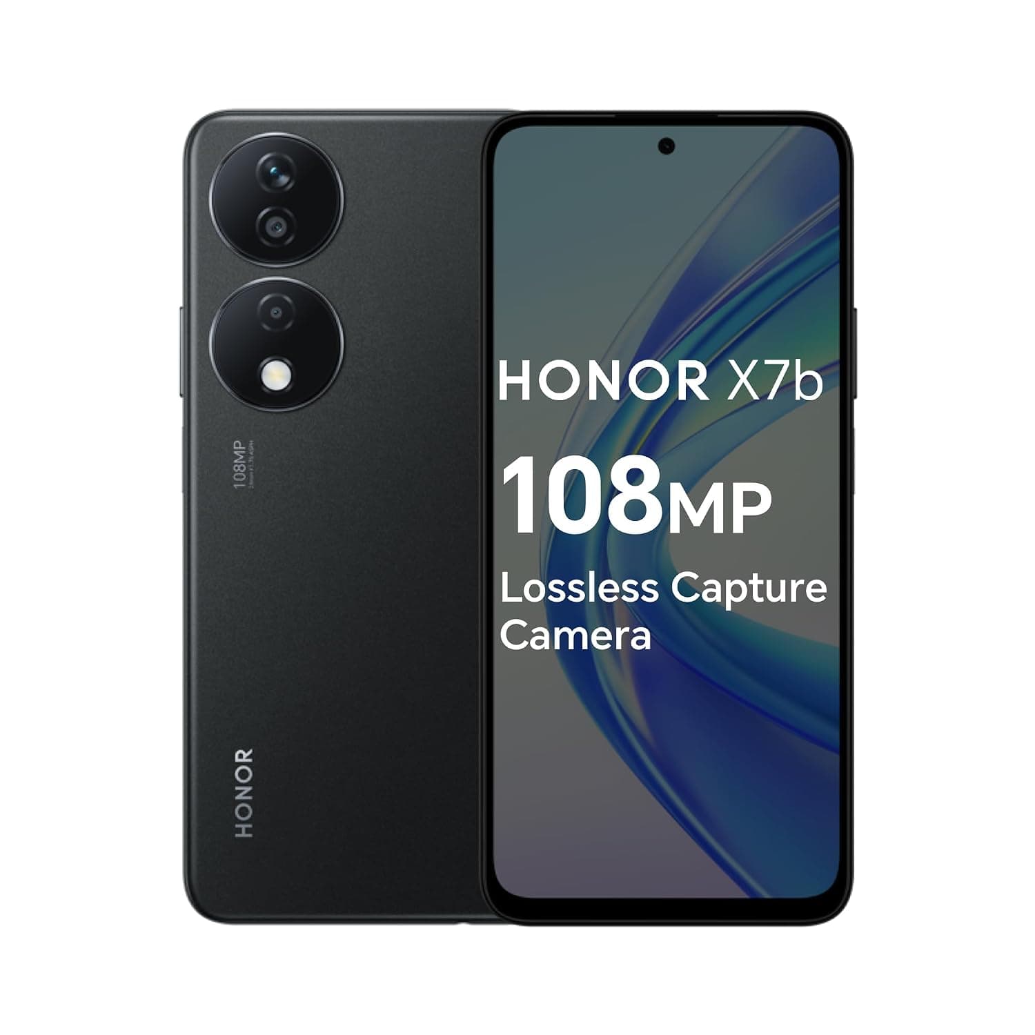 Honor X7b DUAL SIM 128GB ROM + 6GB RAM (GSM ONLY | NO CDMA) Factory Unlocked 4G/LTE Smartphone (Midnight Black) - International Version