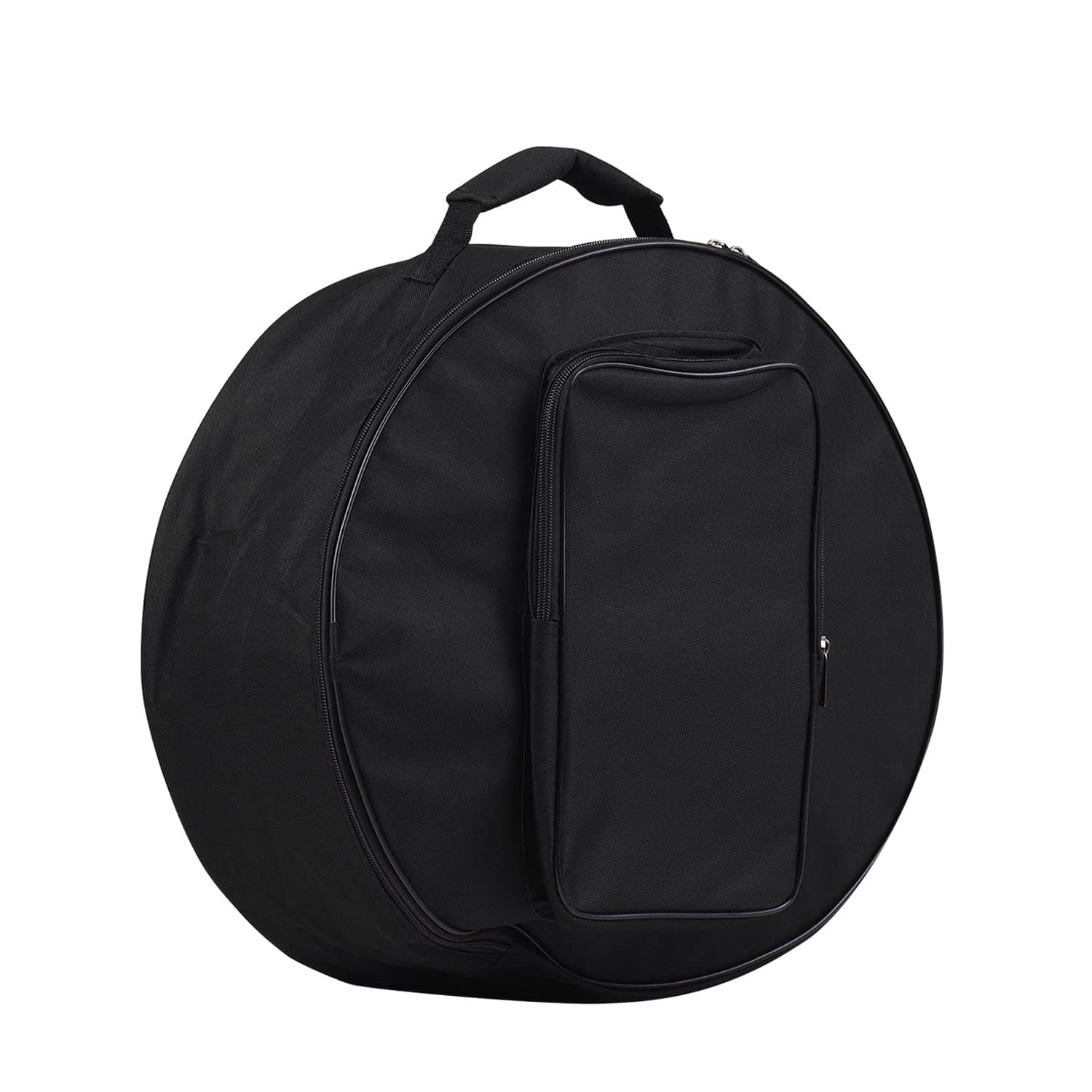 Gig Bag,Compact Snare Drum Bag Backpack Case with Shoulder Strap Outside Pockets Musical Instrument Accessory Black