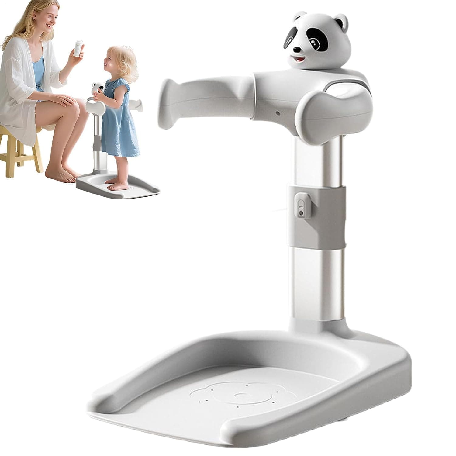 Shower Stand For Infant Non-Slip Foldable Adjustable Height | Standing Bath for Bathtub Bathroom Home Travel