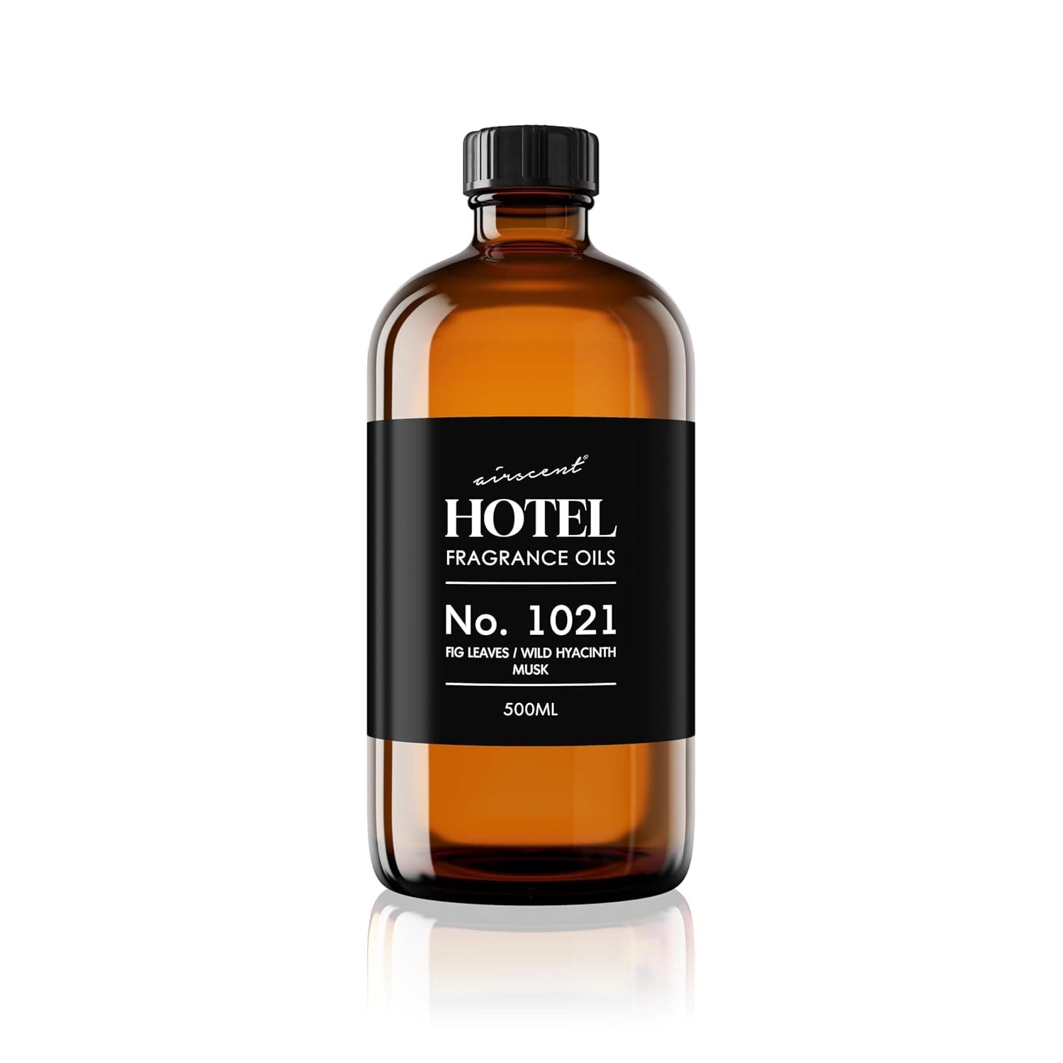 AirScent Hotel Diffuser Oil No. 1021 - Fig Hyacinth Sandalwood - 500 mL | Hotel Scent Dupe - Premium Fragrance Oil for Ultrasonic and Waterless Diffusers and Crafting - 16.9 fl oz Glass Bottle