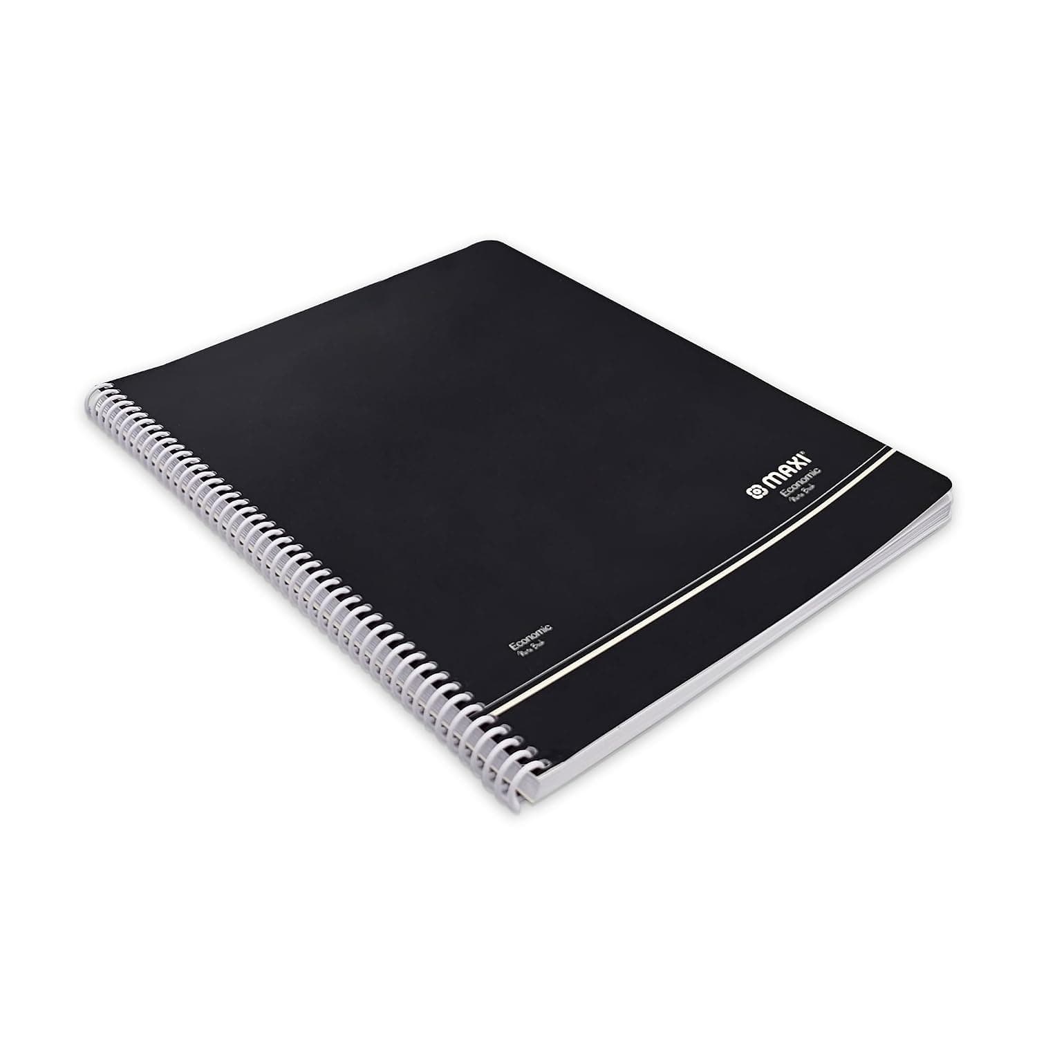 Maxi Black Economic wire bound note book for schools and colleges.Premium quality paper to get a better writing and learning experience, A4 in size 80 sheets-Black