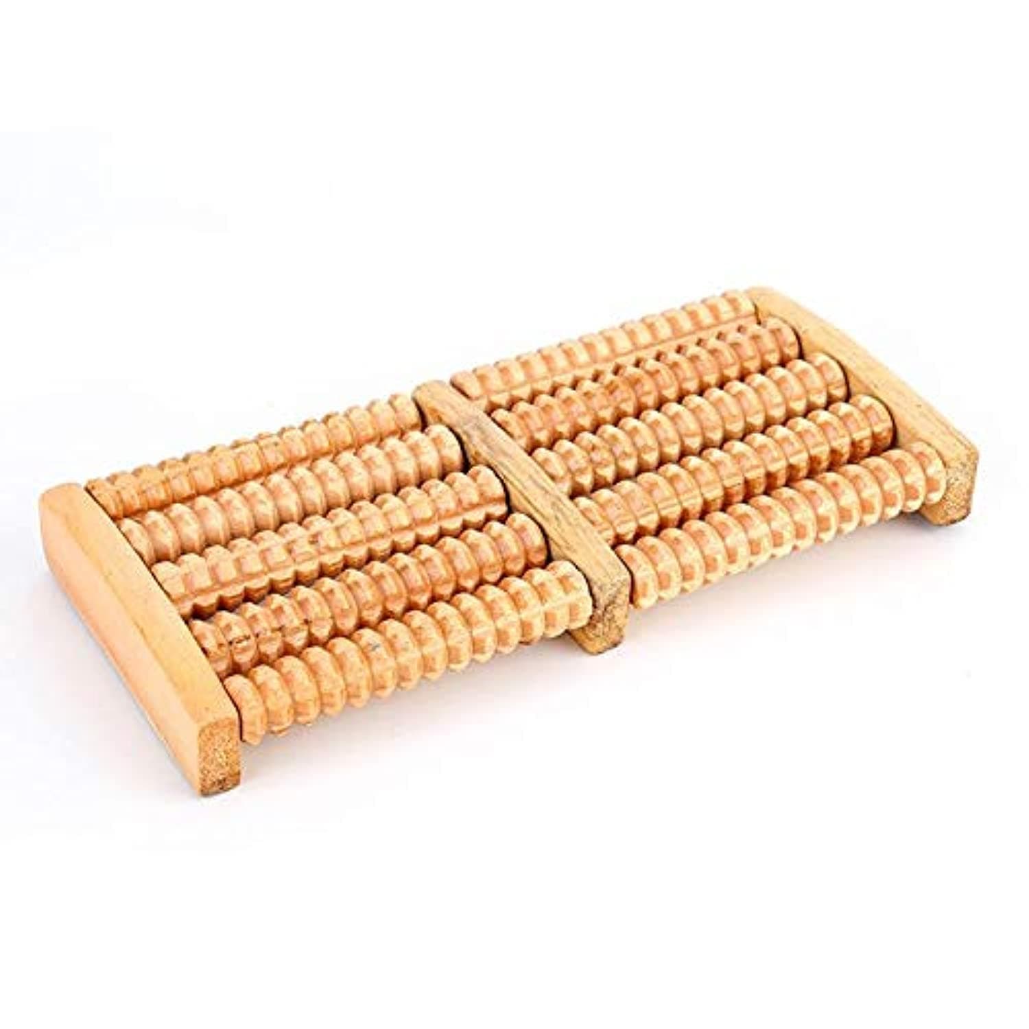 Wooden Foot Massager Traditional Wooden Roller Massager Massage Relaxation Health Care Product Relieve Plantar Fasciitis, Heel, Foot Arch Pain & Stress Tools