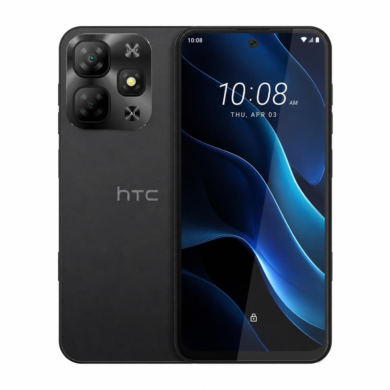 HTC Wildfire E7 Blue Black, 256GB Storage, 6+12GB RAM, 4G Dual SIM, Long-Lasting 5000mAH Battery (KSA Version - 2 Years Warranty)