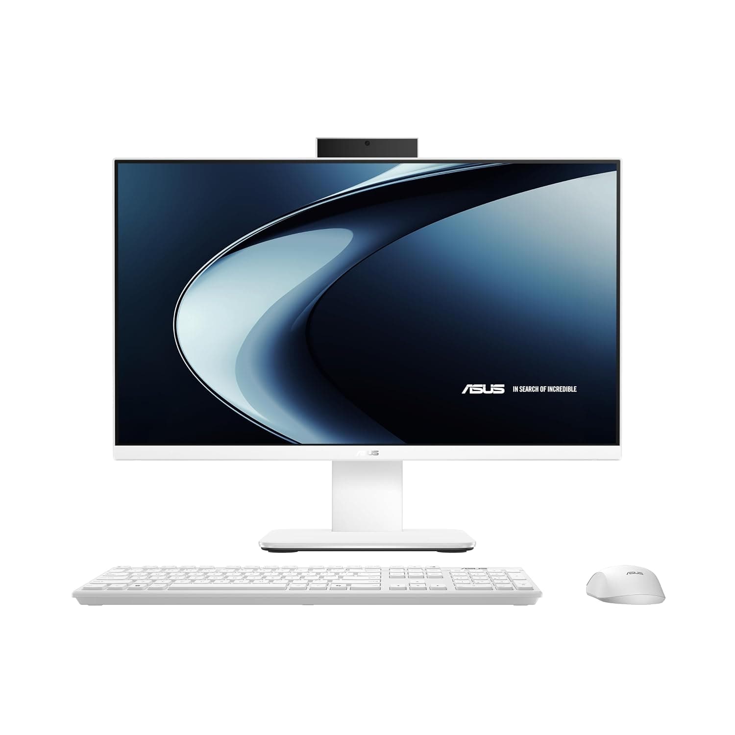 ASUS, V400 AiO V440VAK-WPC0780 All-in-One Desktop PC 23.8 Inch Full HD (Intel Core i3-1315U, 8GB RAM, 512GB SSD, UHD Graphics, Without Operating System), White, Spanish QWERTY Keyboard