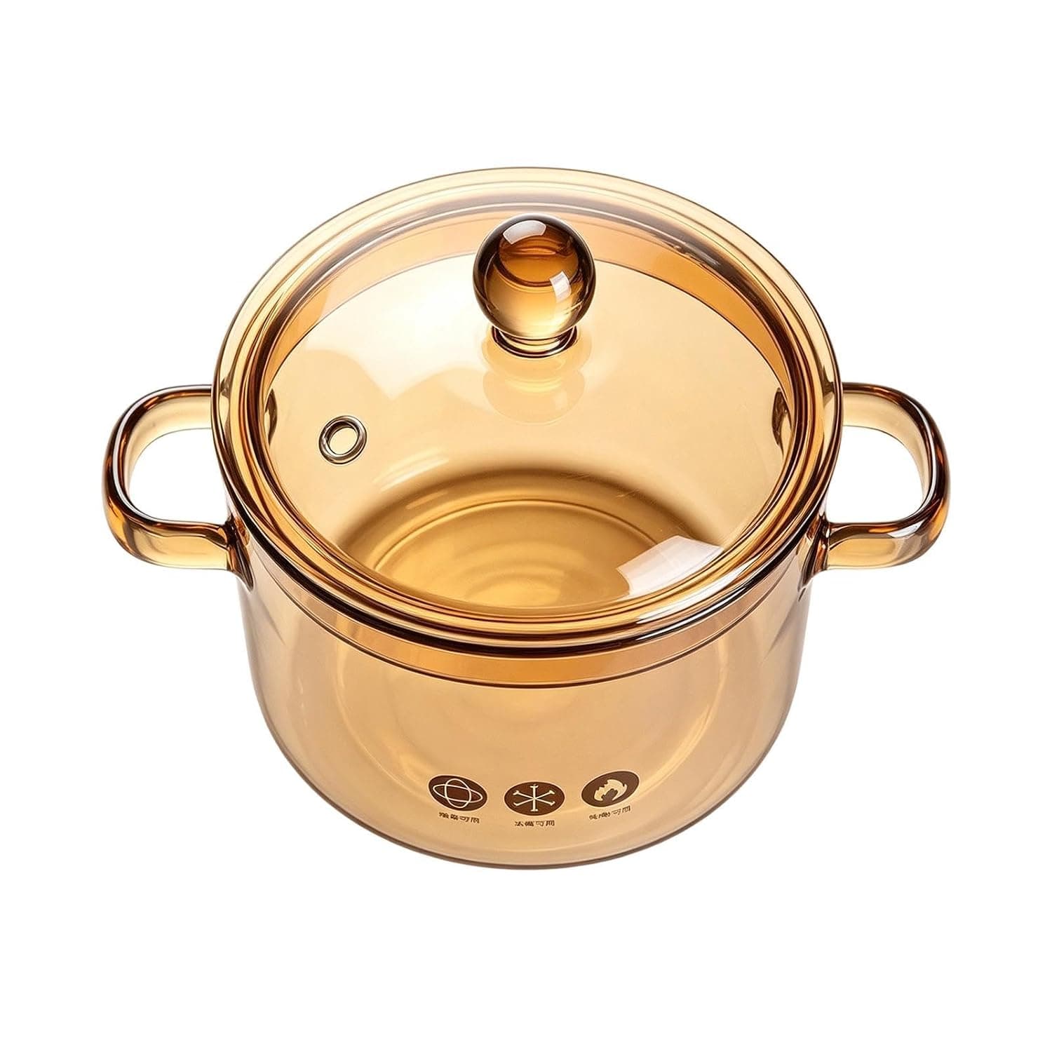 Glass Pot Glass Heat-resistant Cookware with Lid | Soup Pot with Lid for Hot Simmer Food Stove Oven Microwave Tea Pasta Soup Home