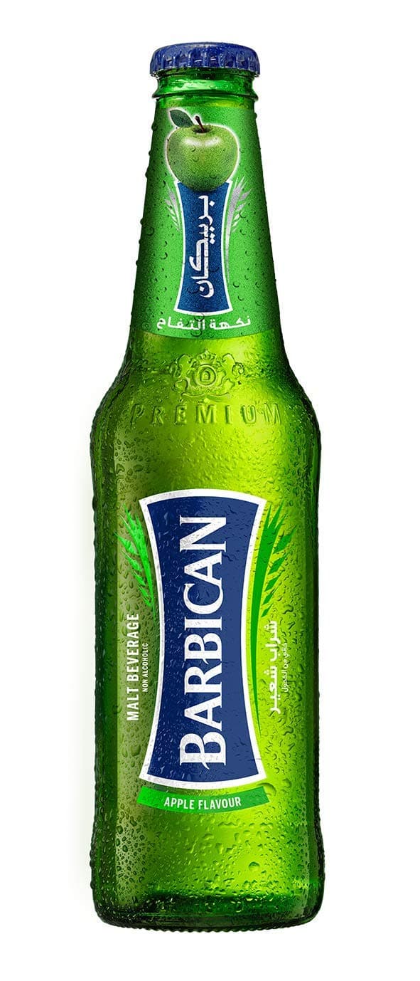 Barbican Refreshing Apple Flavour Non-Alcoholic Malt Drink Beer Bottle (330 ml) - Pack of 1
