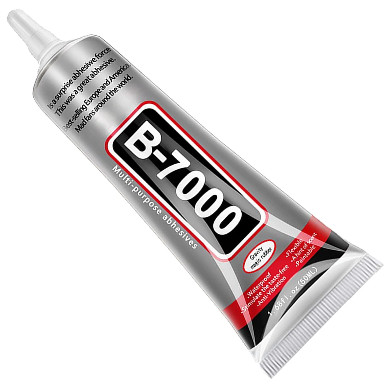 B7000 Jewelry Glue for Jewelry Making, FITTDYHE 1PC 50ML/19oz Transparent Glue Rhinestone Transparent Glue Fabric Glue, Multi-Purpose Super Adhesive B-7000 Glue Nail Art for Phone Repair