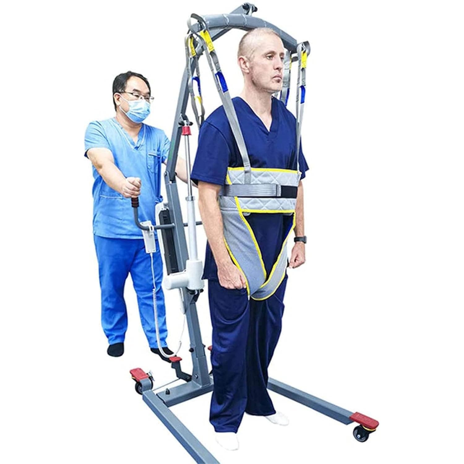 Patient Lift Sling, Adjusted Heights Moving Assist Straps, Standing Walking Aids Strap Supports Leg Trainers