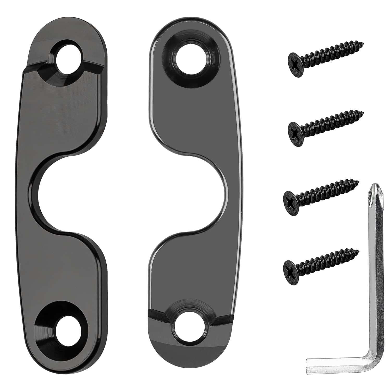 Aputue Sun Visor Replacement, 1 Pair Heavy-Duty Aluminum Alloy Visor Clips with Anti-Rattle Design, Compatible with Multiple Vehicle Models, Perfect for Jeep Owners Needing Secure Sunshade Attachment