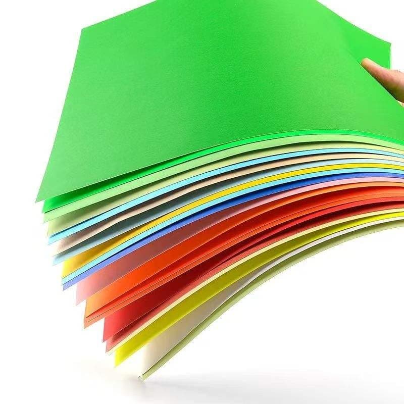 Color Paper, A4 Size, 100 Sheets, 29.7 cm x 21 cm, for Drawing, Origami, DIY Arts and Crafts (10 ASSORTED COLOURS,)