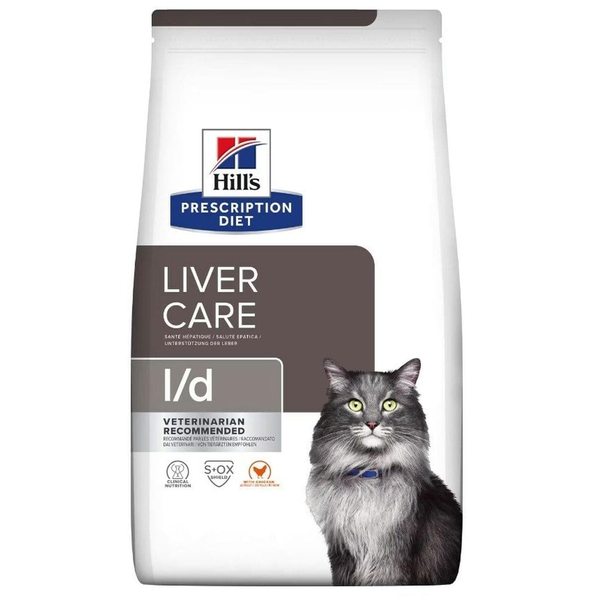 Hill's Prescription Veterinary i/d Dry Adult Cat Food with Chicken for Liver Function Care 1.5 kg