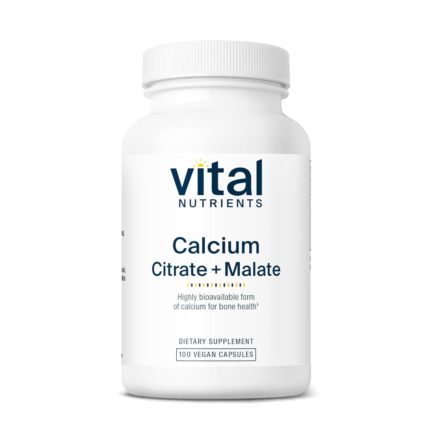 Vital Nutrients - Calcium (Citrate/Malate) 150 mg - Most Bioavailable Form of Calcium - 100 Capsules