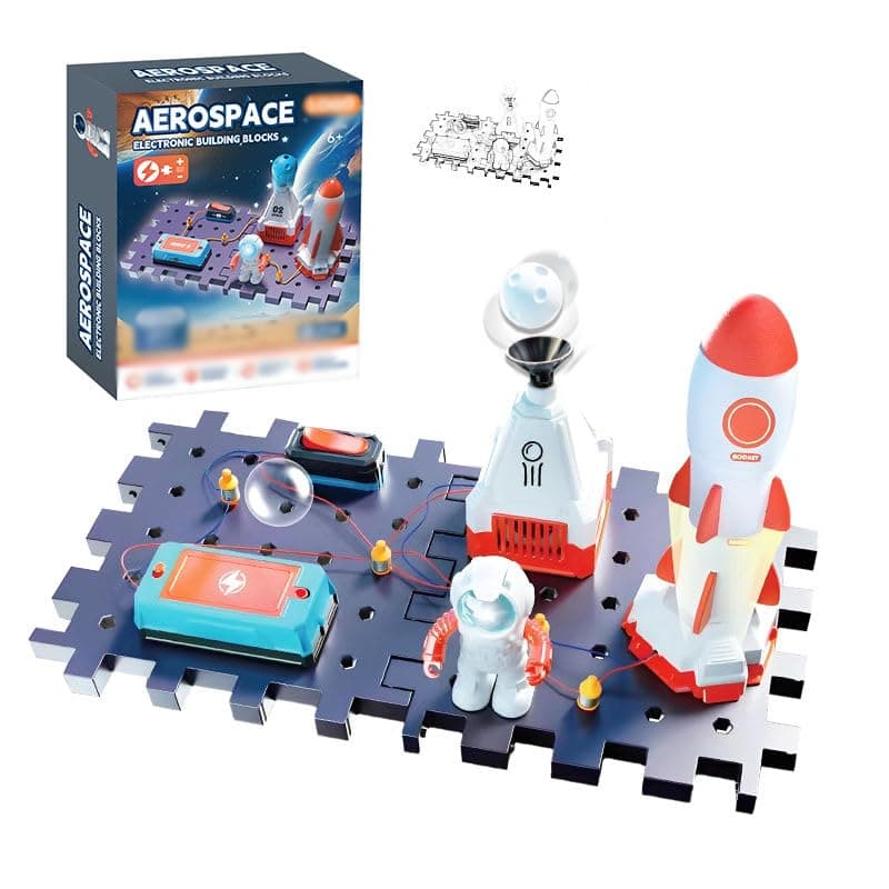 Electronic Experiment Toy Set for Kids Space Science Exploration Building Toy Set