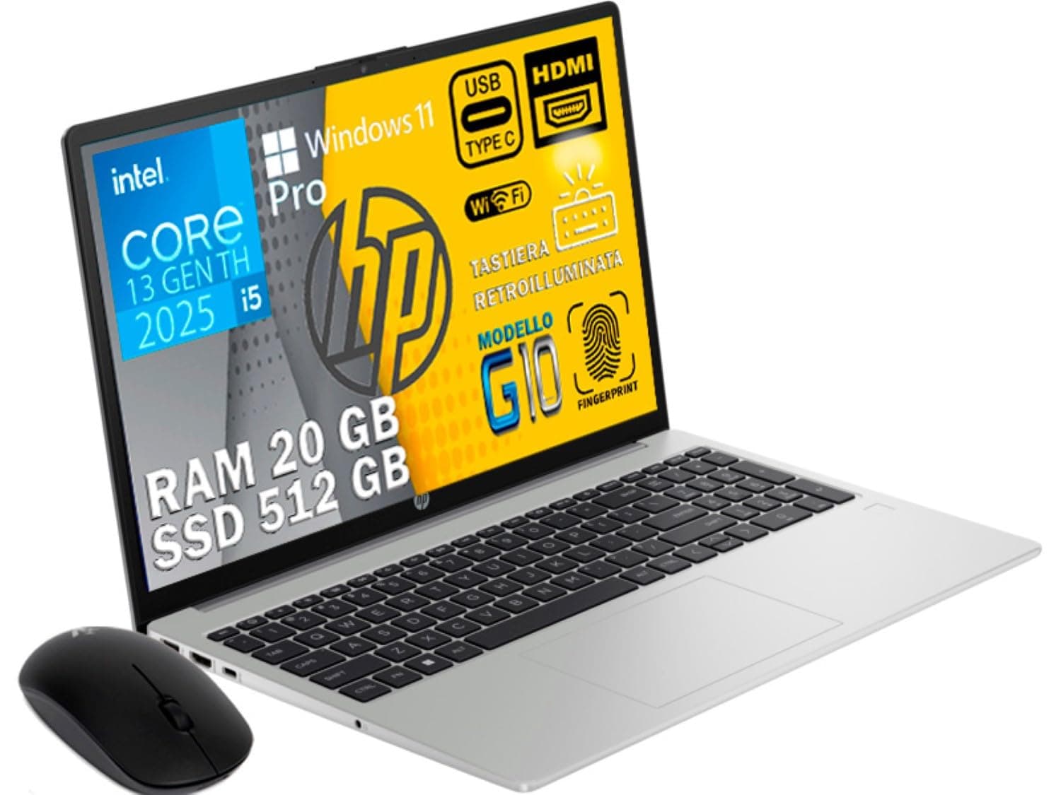 HP 250G10 i5-1334U 15 8GB/512 PC