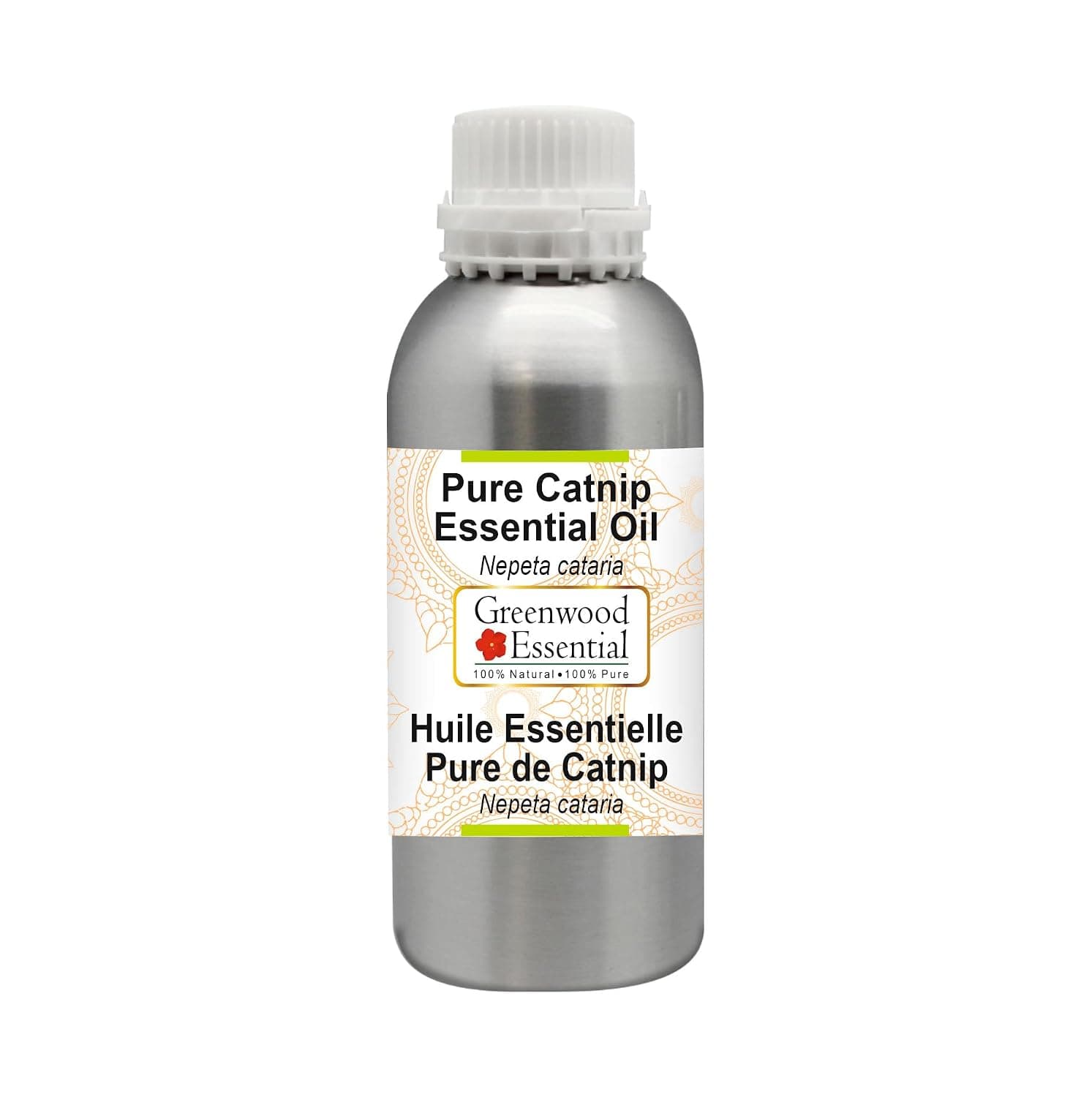Greenwood Essential Pure Catnip Essential Oil (Nepeta cataria) Steam Distilled 630ml (21 oz)