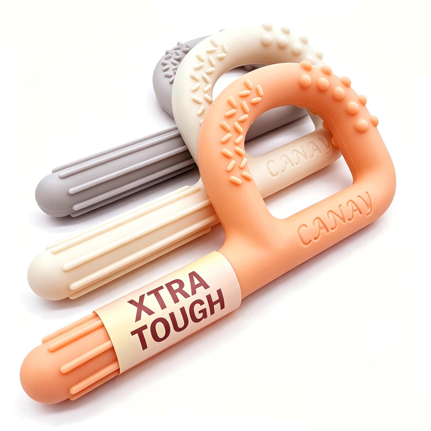 Xtra Tough Hand-Held Sensory Chew Toys for Autistic Children(3 Pack), Chew Sticks fo Kids, Alt. to Chew Necklaces for Sensory Kids, Teething, Oral Motor Stimulation, ADHD, SPD - For Aggressive Chewers