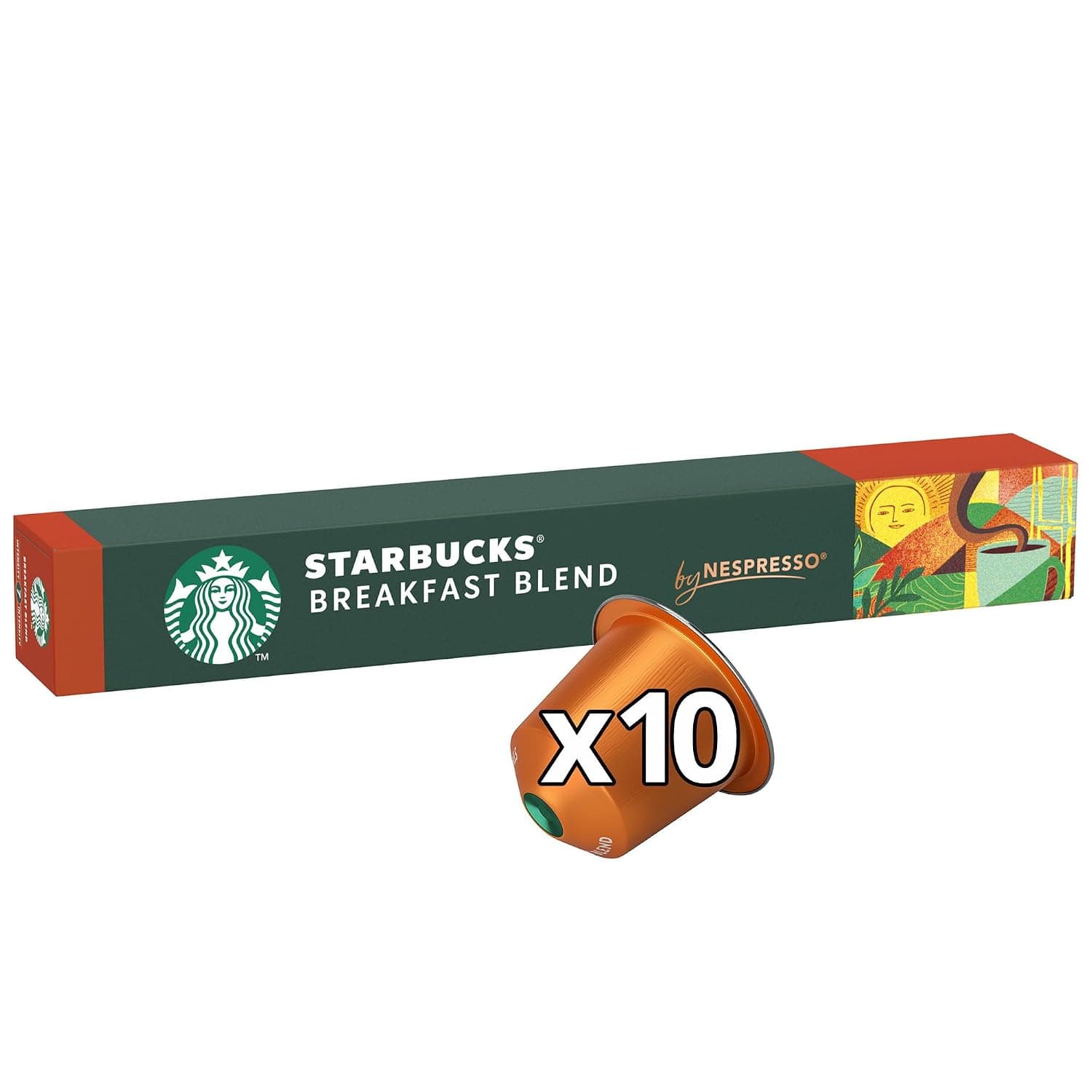 Starbucks Breakfast Blend by Nespresso Capsules, 56g