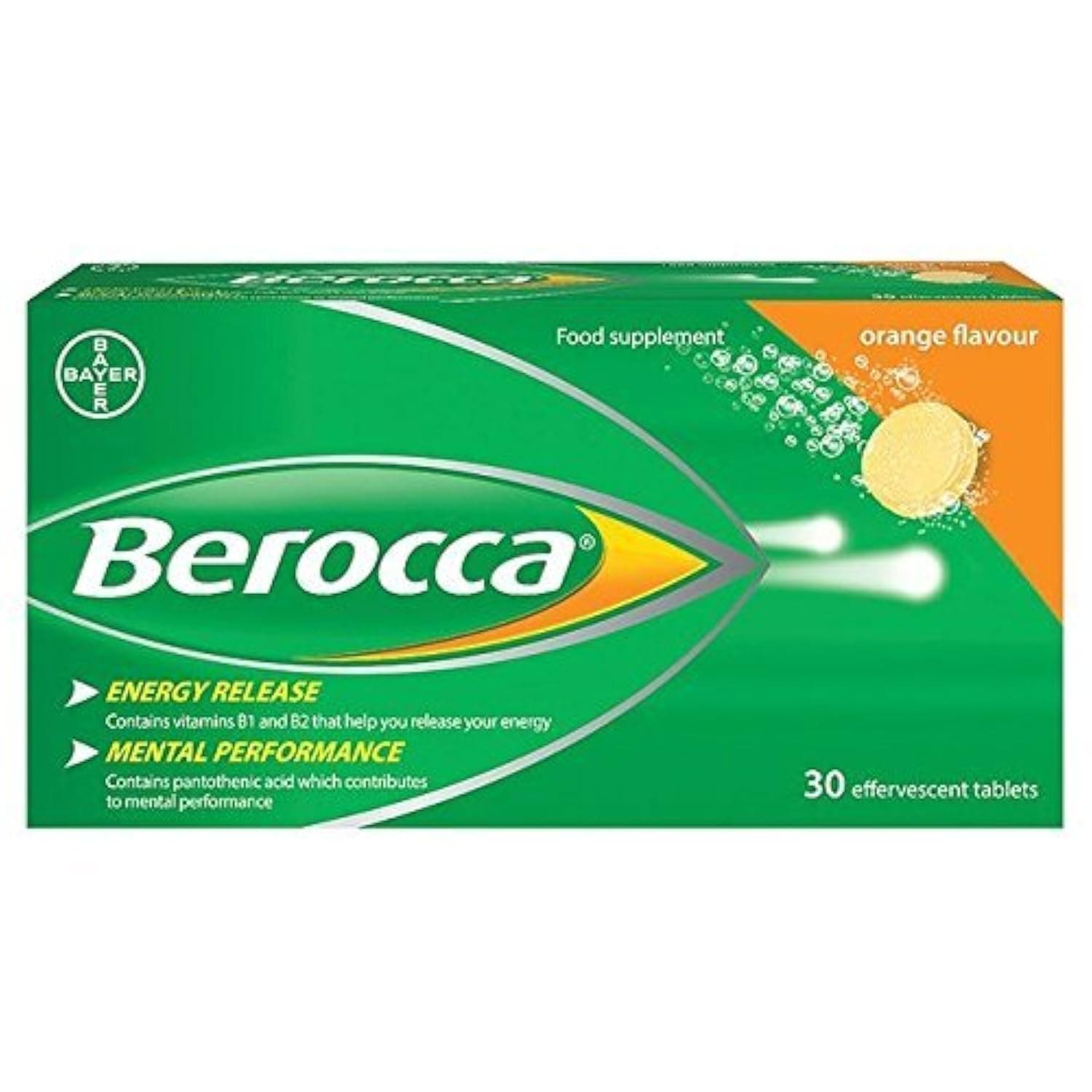 Berocca Effervescent Orange Tablets 30 per Pack