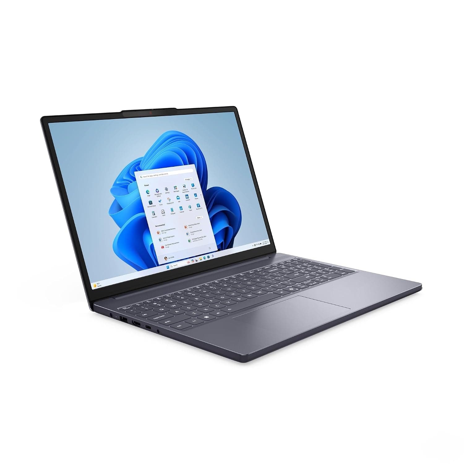 Lenovo IdeaPad Slim 3 15ARP10 AMD Ryzen™ 7 170 8GB Soldered DDR5-4800 + 8GB SODIMM DDR5-4800 512GB SSD M.2 2242 PCIe 4.0x4 NVMe Windows 11 Home, Arabic/English Luna Grey