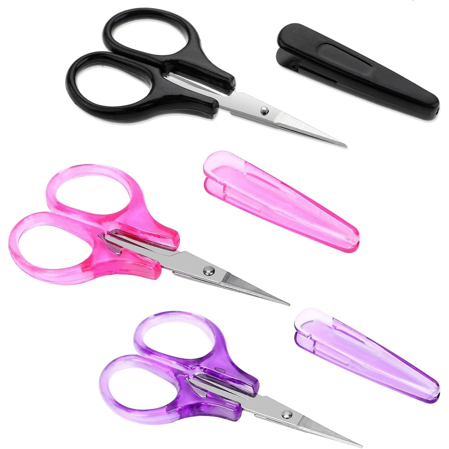 YelaJoy Detail Scissors, Craft Scissor Set for Paper Cutting, Precision Tip Tools for Scrapbooking, Fine Point Cutting Implements for DIY Projects, Small Office Utility Instruments, 3 Pieces