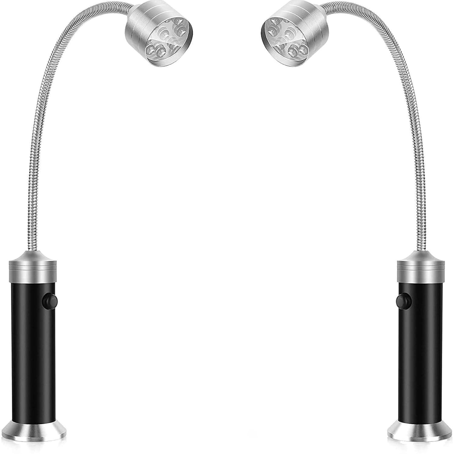 Base LED Barbecue Grill Light 360 Flexible Neck Water Heat Grilling Accessory Batteries Included Ideal - 2 Pack