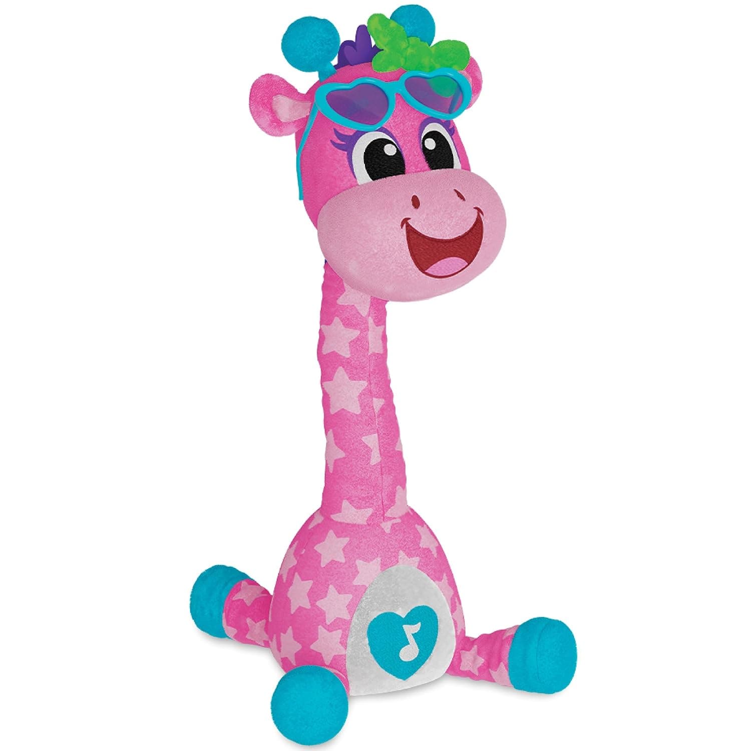 Kids Hits Dancing Giraffe Polly Musical Toy for Kids, 12 Popular Melodies, Funny Phrases, Bright Light, Movement Play, Singing Dancing Stuffed Animal Baby Toy
