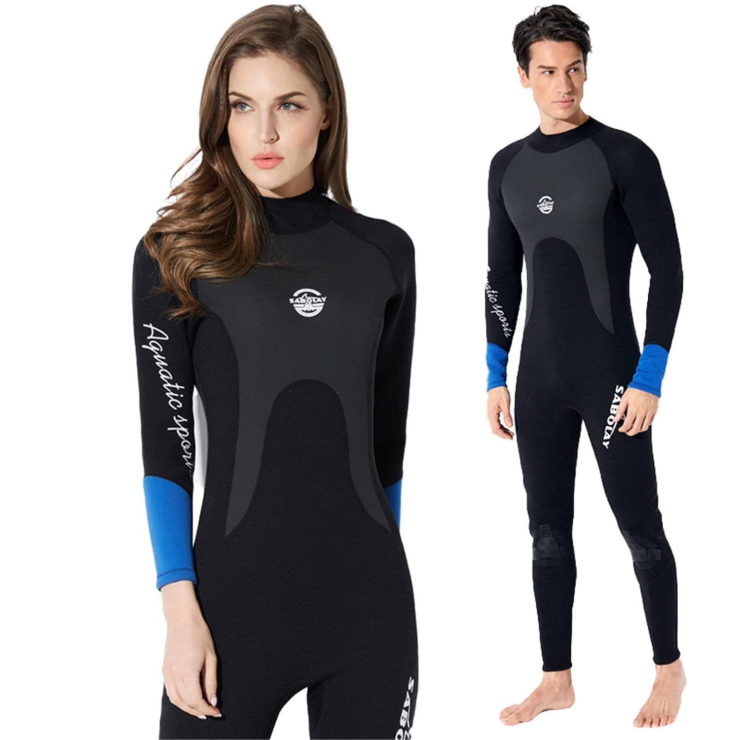 Wetsuits Men and Women 3Mm Neoprene Full Scuba Diving Suits Surfing Swimming Long Sleeve Keep Warm Back Zip for Water Sports Surfing and Boating (Color : Black, Size : X-Large)