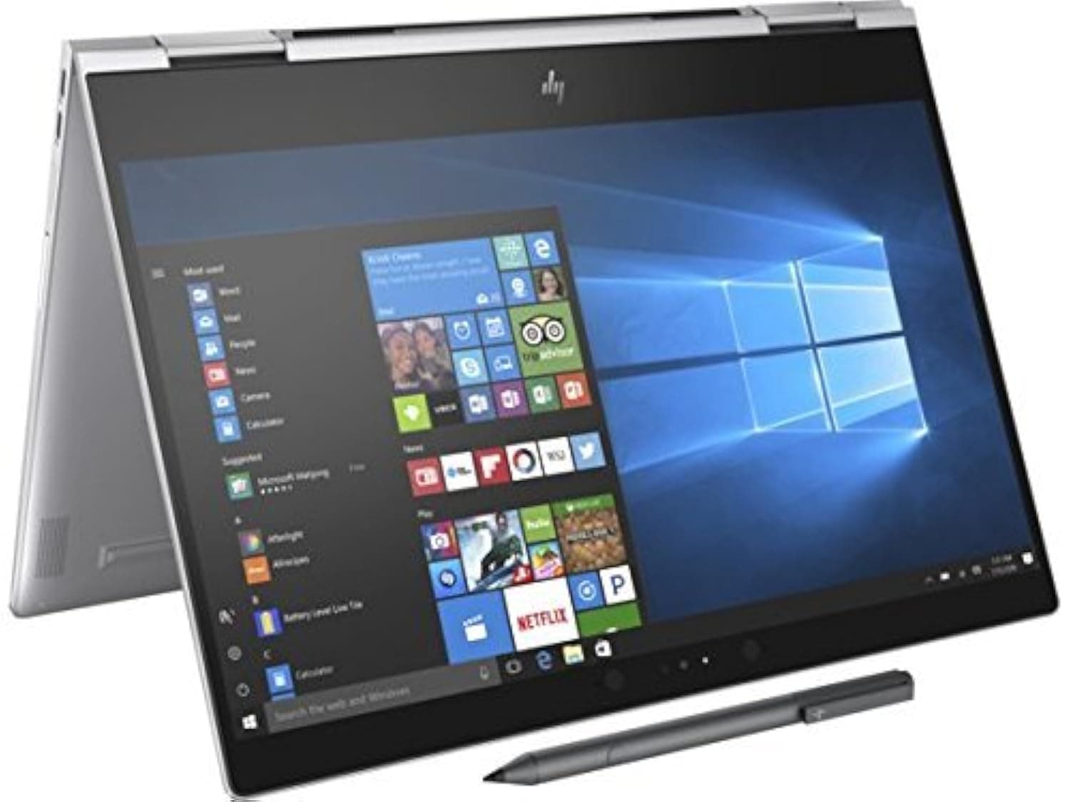HP Spectre x360-13t Quad Core(8th Gen Intel i7-8550U, 16GB RAM, 512GB PCIe NVMe SSD, IPS Micro-Edge Touchscreen Corning Gorilla, Win 10 Ink) Bang&Olufsen 13.3" 2-in-1 Convertible Stylus - Silver