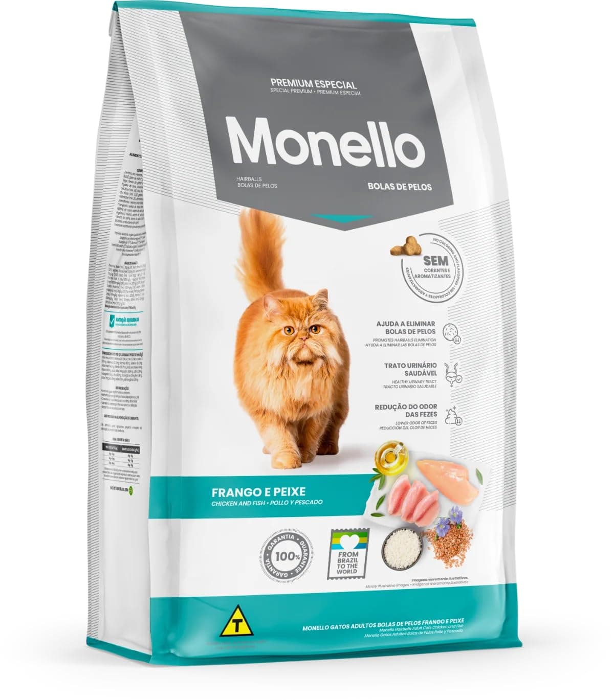 Monello Special Premium Adult Cat Hairball Control Chicken and Fish Flavor 1KG Pet Cat Food