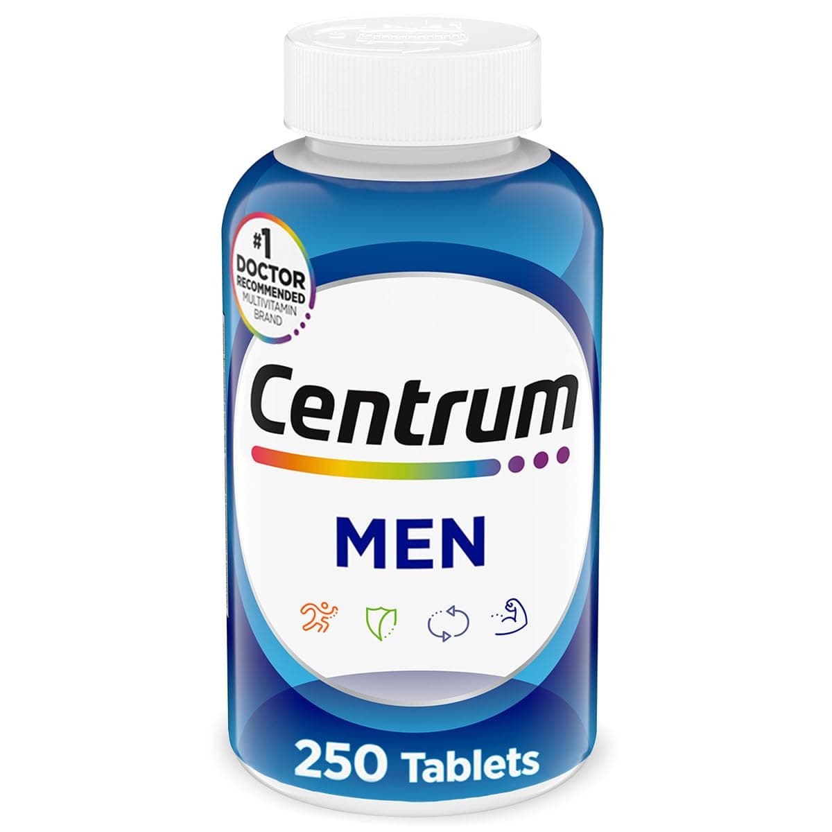centrum Multivitamin for Men, Multivitamin/Multimineral Supplement with Vitamin D3, B Vitamins and Antioxidants, Gluten Free, Non-GMO Ingredients 200 Tablets